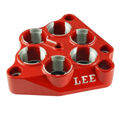LEE Six Pack Pro Tool Head Nástrojová hlava na šest matric pro progresivní přebíjecí lis LEE Six Pack Pro 6000. LEE SIX PACK TOOL HEAD.