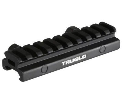 TRUGLO PICATINNY RISER MOUNT vyvýší montážní plochu Picatinny lišty o 1/2" (1,27 cm). Vhodná pro AR-15 Flattop. Ideální pro montáž puškohledů a kolimátorů. Délka 4" (10 cm).