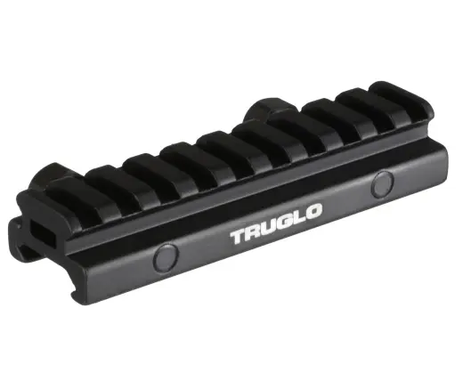 TRUGLO PICATINNY RISER MOUNT vyvýší montážní plochu Picatinny lišty o 1/2" (1,27 cm). Vhodná pro AR-15 Flattop. Ideální pro montáž puškohledů a kolimátorů. Délka 4" (10 cm).