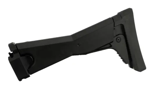 AČR Ramenní opěrka pro CZ SCORPION EVO Sklopná teleskopická ramenní opěrka pro CZ SCORPION EVO nabízí 3 fixace délky (22,5-28 cm) a protiskluzovou pryžovou botku tlumící zpětný ráz zbraně.