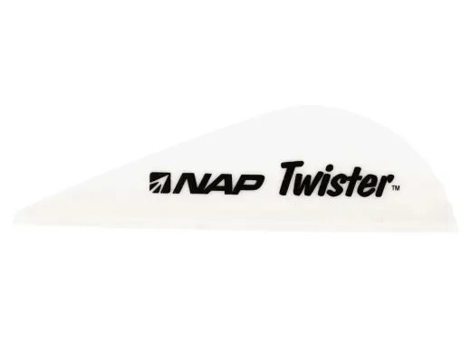 Křidélka na šípy NAP TWISTER WANE 2" (50 mm). Bílá barva. Balení obsahuje 36 ks.