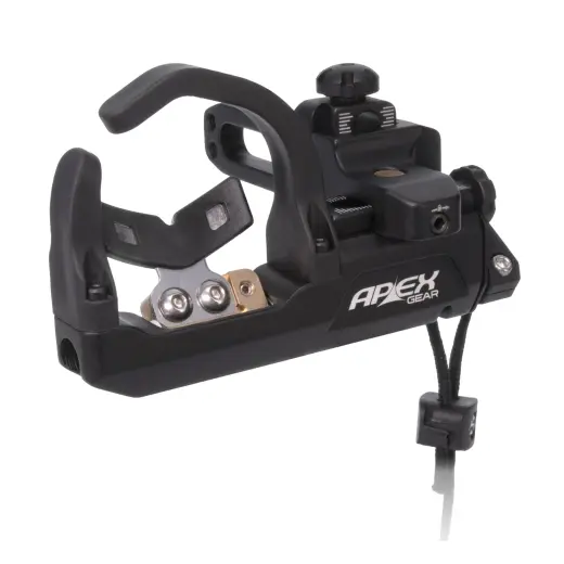 Padací základka šípu poháněná lankem – pravostranná. Podepírá šíp, dokud se nevystřelí, poté se sklopí dolů, aby šíp plynule opustil luk bez tření a s minimálním odporem.