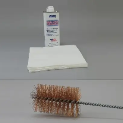 Sada pro čištění vývrtu hlavně 37mm a 40mm granátometů. Obsahuje kartáč z fosforového bronzu, 6 čistících tamponů a čistící olej Triple Action Oil, který uvolňuje nečistoty a zabraňuje korozi.