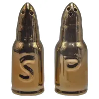 Solnička a pepřenka ve tvaru kulového náboje