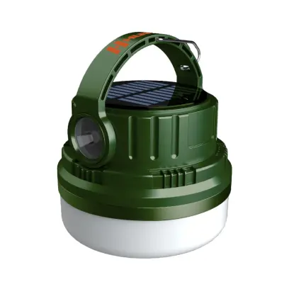 Výkonné solární LED světlo HUMVEE se svítivostí 300 lm, výdrží 4-8 hod., 6 úrovněmi jasu a rychlým nabíjením za 3-4 hodiny. Ideální při kempování, outdoorových aktivitách i v nouzových situacích.