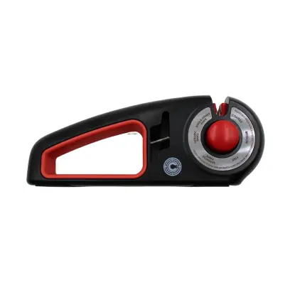 Nastavitelný brousek Caliber Gourmet pro rychlé naostření nožů. Brousící části z karbidu pro hrubé ostření a keramiky pro jemné doostření – nepostradatelný pomocník do každé domácnosti!