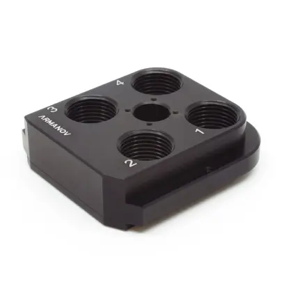 Nástrojová hlava Zero Play pro přebíjecí lis Dillon XRL550C.