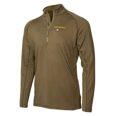 Vyhřívaná mikina se zipem u krku napájená powerbankou 10 000 mAh (součástí). 2 vyhřívací zóny na zádech, tři úrovně vyhřívání, rychlé nabíjení, pohodlný antistatický materiál. Hnědá barva. Velikost S–3XL.