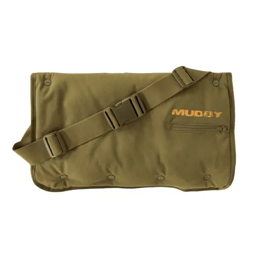 Vyhřívaný rukávník/sedák MUDDY NUCLEUS Víceúčelový vyhřívaný rukávník, podsedák nebo bederní pás napájený powerbankou 10 000 mAh (součástí). Tři úrovně vyhřívání, měkký fleece a vodoodpudivý povrch. Barva: Brown Clay.