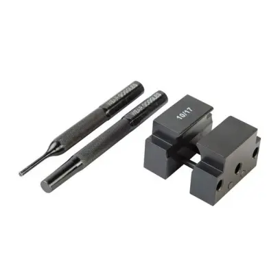 Wheeler Gas Block Taper Pin Removal Tool je profesionální nástroj pro snadné odstranění kuželových čepů plynového bloku. Ideální pro plynové bloky A2 a Smith & Wesson.