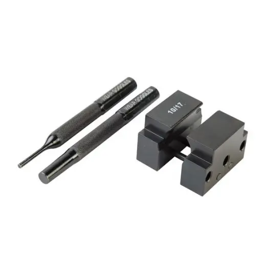 Wheeler Gas Block Taper Pin Removal Tool je profesionální nástroj pro snadné odstranění kuželových čepů plynového bloku. Ideální pro plynové bloky A2 a Smith & Wesson.