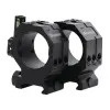 Montážní kroužky Picatinny s integrovanou libelou – 30mm, vysoké
