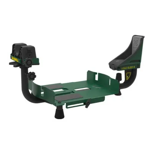 Střelecká a nastřelovací stolice Lead Sled 4 Caldwell Maximální stabilita a tlumení zpětného rázu až o 95 %. Vylepšený rám kompatibilní se zásobníky i pákovými zbraněmi, přesné nastavení výšky a směru, zátěžový podnos až 16 kg.