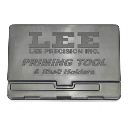LEE Priming Tool Box Úložná krabička pro zápalkovací nástroje New Auto-Prime a Ergo-Prime. Pojme až 18 shell holderů.