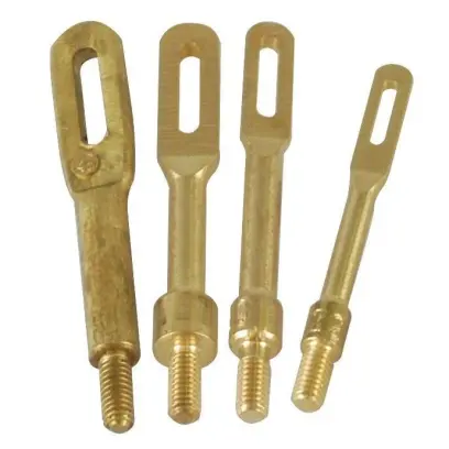 Sada čtyř mosazných očkových nástavců pro čisticí tampony v rážích .22 až .45. Vyrobeno z masivní mosazi – šetrné k hlavni a odolné. Určeno pro pušky a pistole. Přehledně uloženo v krabičce.