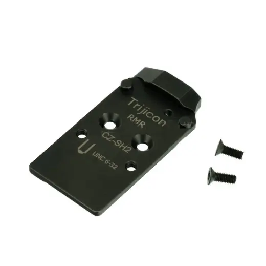 Optics Ready destička CZ Shadow 2 - Trijicon RMR Ocelová destička pro montáž kolimátoru na pistole CZ Shadow 2 v provedení Optics Ready. Určená pro kolimátory Trijicon RMR, Trijicon SRO, Holosun HS407C, Holosun HS507C, Holosun HS508T.