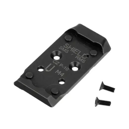 Ocelová destička pro montáž kolimátoru na pistole CZ P-10 v provedení Optics Ready. Určená pro kolimátory Shield RMS.
