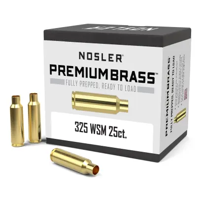 Nábojnice Nosler Premium Brass .325 WSM (25ks) Nábojnice Nosler Premium Brass ráže .325 Winchester Short Magnum pro přebíjení nábojů, munice, střeliva (25ks).
