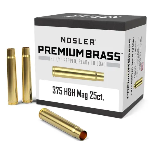 Nábojnice Nosler Premium Brass .375 H&H Mag. (25ks) Nábojnice Nosler Premium Brass ráže .375 H&H Magnumpro přebíjení nábojů, munice, střeliva (25ks).