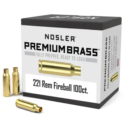 Nábojnice Nosler Premium Brass ráže .221 Remington Fireball pro přebíjení nábojů, munice, střeliva (100ks).