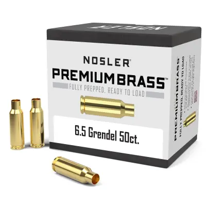 Nábojnice Nosler Premium Brass 6,5mm Grendel (50ks) Nábojnice Nosler Premium Brass ráže 6.5mm Grendel pro přebíjení nábojů, munice, střeliva (50ks).