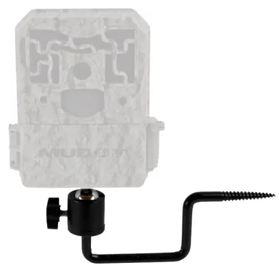 Držák na fotopasti a kamery se šroubuje přímo do stromu/dřeva bez použití nářadí. Robustní ocelová konstrukce. Možnost nastavení libovolného úhlu a směru. Závit 1/4"-20. Nosnost 4,5 kg.