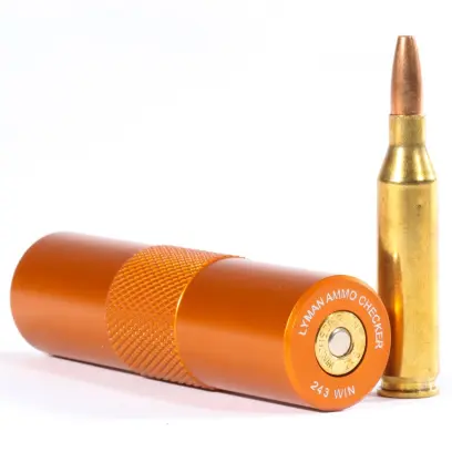 Nenechte záseky zkazit Vaše závody! Kontrolujte rozměry svých nábojů. Lyman Ammo Checkers single caliber. Určeno pro ráži: .243 Winchester.