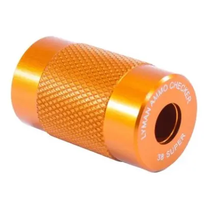 Nenechte záseky zkazit Vaše závody! Kontrolujte rozměry svých nábojů. Lyman Ammo Checkers single caliber. Určeno pro ráži: .38 Super.