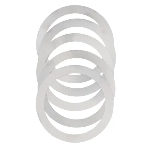 Sada podložek umožňuje doladění výšky Shell Plate na progresivním přebíjecím lisu X-10 pro lepší podávání nábojnic a minimalizaci záseků. 5 podložek o tloušťce 0,010" (0,25 mm).