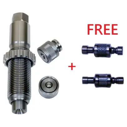 LEE Ram Swage pro rychlé odstranění vojenského crimpu a přesné formátování lůžka pro spolehlivé usazení zápalek. ZDARMA sada měrek pro kontrolu správných rozměrů zápalkového lůžka.