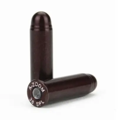 Vybíjecí, cvičný náboj A-Zoom. Pro bezpečnostní výcvik, testování funkčnosti zbraně a bezpečné uvolnění úderníku bez jeho poškození. Pro zbraně ráže .38 Special. Cena za 6ks.