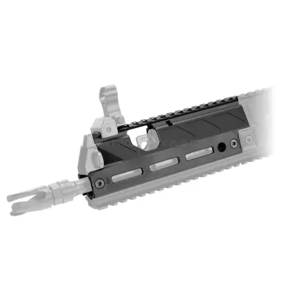 Duralové předpažbí pro CZ Bren 2 MS s 11" hlavní prodlouží úchopovou část a záměrnou o 9cm. Na boku předpažbí jsou 3 sloty M-LOK na příslušenství jako je svítilna atd.