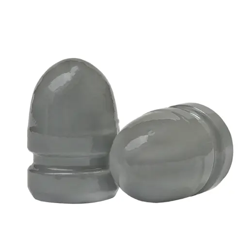 Olověné střely ARES ráže .45, diametr .452, hmotnost 230grs. Tvar střely RN BB. EPRX - spodek střely není lakovaný.