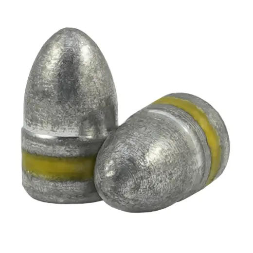 Olověné střely ARES ráže 9mm, diametr .356, hmotnost 125grs. Tvar střely RN BB. PB - střela je mazaná do drážky.