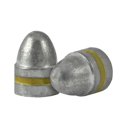 Olověné střely ARES ráže .45, diametr .452, hmotnost 200grs. Tvar střely RN BB. PB - střela je mazaná do drážky.