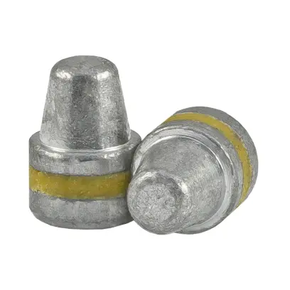 Olověné střely ARES ráže .45, diametr .452, hmotnost 200grs. Tvar střely SWC BB. PB - střela je mazaná do drážky.