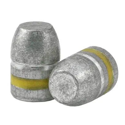 Střely ARES .38-40 dia .401, 180grs, RN FP BB PB Olověné střely ARES ráže .38-40, diametr .401, hmotnost 180grs. Tvar střely RN FP BB . PB - střela je mazaná do drážky.