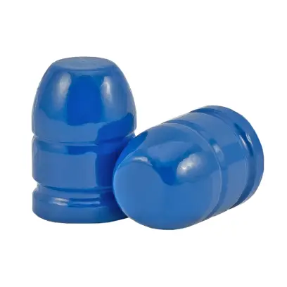 Olověné střely ARES ráže .45LC, diametr .452, hmotnost 250grs. Tvar střely RN FP BB. EPRX - spodek střely není lakovaný.