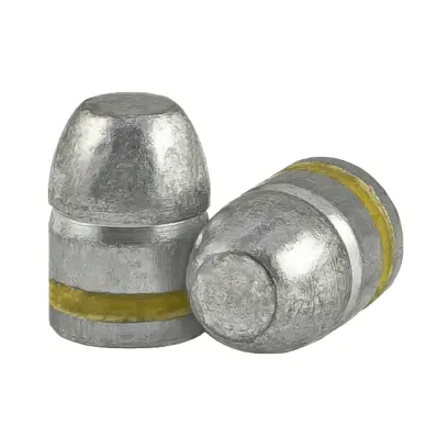 Olověné střely ARES ráže .45LC, diametr .452, hmotnost 250grs. Tvar střely RN FP BB. PB - střela je mazaná do drážky.