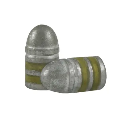 Střely ARES .32 dia .313, 100grs, RN BB PB Olověné střely ARES ráže .32, diametr .313, hmotnost 100grs. Tvar střely RN BB. PB - střela je mazaná do drážky.