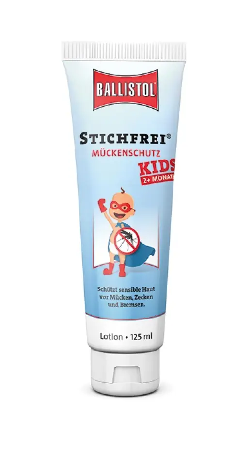 Repelent Ballistol Stichfrei Kids - 125ml Velmi účinný repelent Ballistol Stichfrei® Kids - repelent proti komárům pro děti