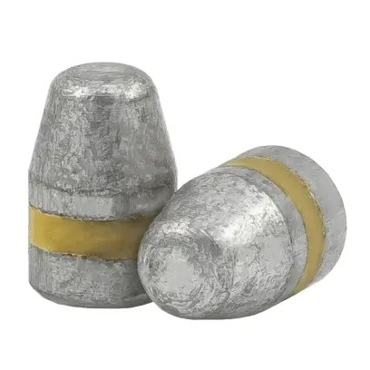 Olověné střely ARES ráže 9mm .38Super, diametr .356, hmotnost 122grs. Tvar střely FP BB. PB - střela je mazaná do drážky.