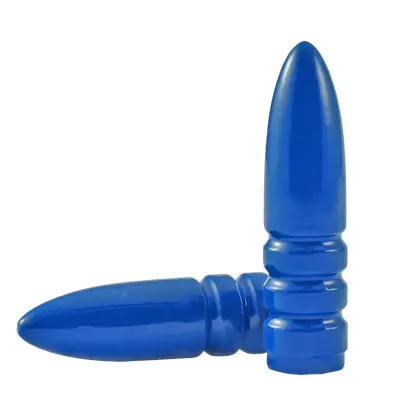 Olověné střely ARES ráže .30, diametr .311, hmotnost 195grs. Tvar střely FB. EPRX - spodek střely není lakovaný.