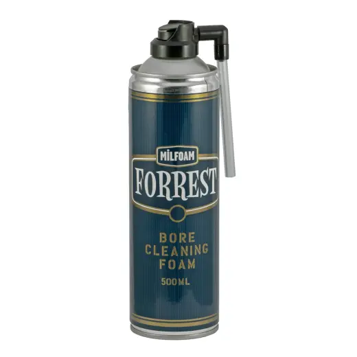 Netoxický pěnový čistič hlavně ve spreji s aplikátorem. Milfoam Forrest Bore Cleaning Foam 500ml. Vyrobeno v UK, firma Milfoam.