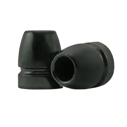 Olověné střely ARES ráže .45, diametr .452, hmotnost 193grs. Tvar střely HP BB. EPRX - spodek střely není lakovaný.