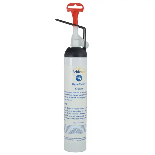 SchleTek Optic Mount Sealant - tmel pro montáž optiky Bezpečné adhezivum pro fixaci optiky, které po 24 hodinách vulkanizuje a chrání Vaši optiku. Lze jednoduše, beze zbytků odstranit.