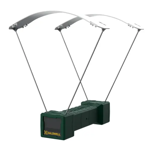 Chronograf Caldwell Ballistic Precision Chronograph s Bluetooth rozhraním pro přesné měření rychlosti střel. Možnost přepínání jednotek rychlosti větru mezi m/s nebo ft/s.