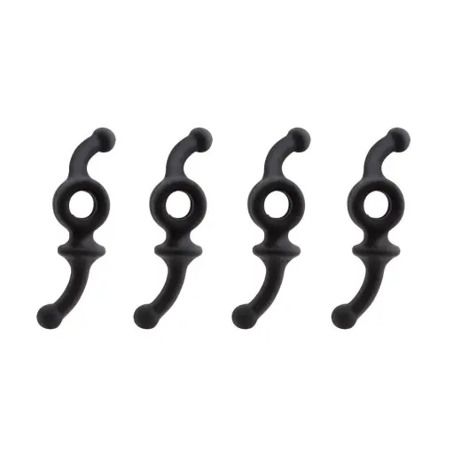 Tlumiče tětivy s dvouramennou konstrukcí pro účinné snížení hluku a vibrací. Snadná montáž bez lisu, nízká hmotnost, odolné provedení. Vhodné pro lovecké i terčové luky. V balení 4 kusy.