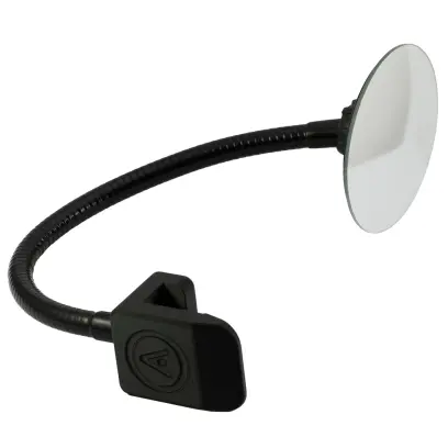 Zrcátko pro podavač nábojnic Frankford Arsenal X-10 Casefeeder. Jednoduché řešení pro kontrolu množství nábojnic v misce podavače nábojnic. Rychlá montáž na kryt podavače.