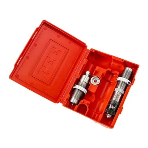 Sada matric pro přebíjení nábojnic ráže .277 Sig Fury. Obsahuje Full Length kalibrační matrici, mikrometrickou usazovací matrici s možností krimpování, univerzální Shell Holder a návod.